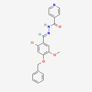 N'-{(E)-[4-(benzyloxy)-2-bromo-5-methoxyphenyl]methylidene}pyridine-4-carbohydrazide