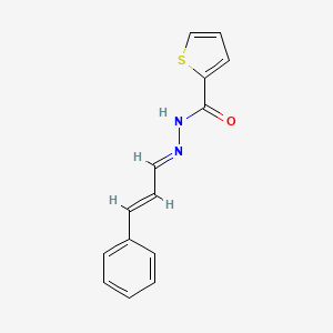 N'-[(1E,2E)-3-phenylprop-2-en-1-ylidene]thiophene-2-carbohydrazide