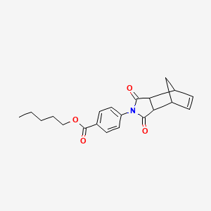 pentyl 4-(1,3-dioxo-1,3,3a,4,7,7a-hexahydro-2H-4,7-methanoisoindol-2-yl)benzoate