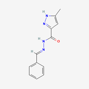 3-methyl-N'-[(E)-phenylmethylidene]-1H-pyrazole-5-carbohydrazide