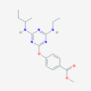 Methyl 4-{[4-(butan-2-ylamino)-6-(ethylamino)-1,3,5-triazin-2-yl]oxy}benzoate