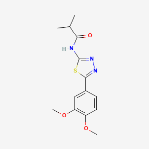 N-[5-(3,4-dimethoxyphenyl)-1,3,4-thiadiazol-2-yl]-2-methylpropanamide