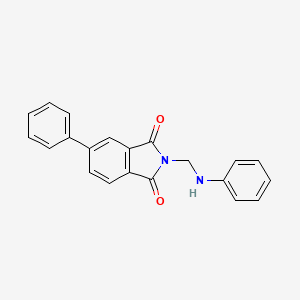 Isoindole-1,3(2H,3H)-dione, 5-phenyl-2-phenylaminomethyl-