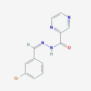 N'-[(Z)-(3-bromophenyl)methylidene]pyrazine-2-carbohydrazide