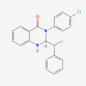 3-(4-chlorophenyl)-2-(1-phenylethyl)-2,3-dihydroquinazolin-4(1H)-one