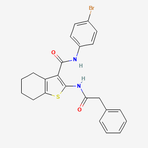 N-(4-bromophenyl)-2-[(phenylacetyl)amino]-4,5,6,7-tetrahydro-1-benzothiophene-3-carboxamide