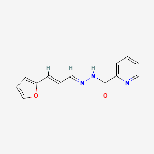 N'-[(1E,2E)-3-(furan-2-yl)-2-methylprop-2-en-1-ylidene]pyridine-2-carbohydrazide