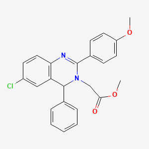 methyl [6-chloro-2-(4-methoxyphenyl)-4-phenylquinazolin-3(4H)-yl]acetate