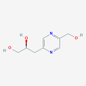 molecular formula C8 H12 N2 O3 B1166286 (S)-3-(5-(Hydroxymethyl)pyrazin-2-yl)propane-1,2-diol CAS No. 104696-23-3