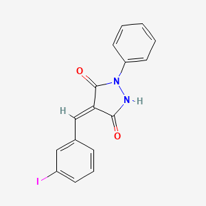 (4E)-4-[(3-iodophenyl)methylidene]-1-phenylpyrazolidine-3,5-dione