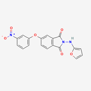 2-(furan-2-ylamino)-5-(3-nitrophenoxy)-1H-isoindole-1,3(2H)-dione