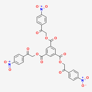 Tris[2-(4-nitrophenyl)-2-oxoethyl] benzene-1,3,5-tricarboxylate