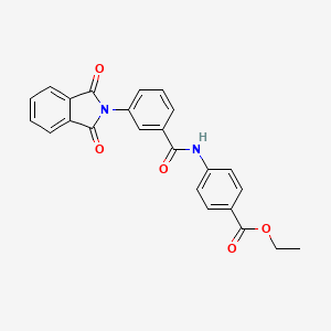 ethyl 4-({[3-(1,3-dioxo-1,3-dihydro-2H-isoindol-2-yl)phenyl]carbonyl}amino)benzoate