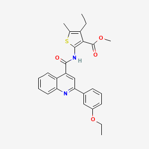 Methyl 2-({[2-(3-ethoxyphenyl)quinolin-4-yl]carbonyl}amino)-4-ethyl-5-methylthiophene-3-carboxylate