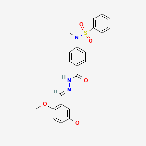 N-(4-{[(2E)-2-(2,5-dimethoxybenzylidene)hydrazino]carbonyl}phenyl)-N-methylbenzenesulfonamide