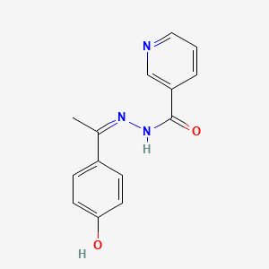 N'-[(1Z)-1-(4-hydroxyphenyl)ethylidene]pyridine-3-carbohydrazide