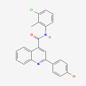 2-(4-bromophenyl)-N-(3-chloro-2-methylphenyl)quinoline-4-carboxamide