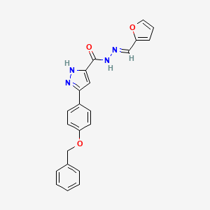 5-(4-Benzyloxy-PH)-2H-pyrazole-3-carboxylic acid furan-2-ylmethylene-hydrazide