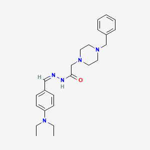 2-(4-Benzylpiperazin-1-YL)-N'-[(Z)-[4-(diethylamino)phenyl]methylidene]acetohydrazide