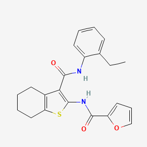 N-{3-[(2-ethylphenyl)carbamoyl]-4,5,6,7-tetrahydro-1-benzothiophen-2-yl}furan-2-carboxamide