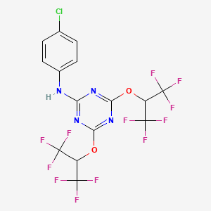 1,3,5-Triazine, 2-(4-chlorophenylamino)-4,6-bis(2,2,2-trifluoro-1-trifluoromethylethoxy)-