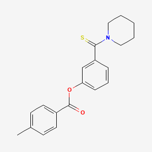 3-(Piperidin-1-ylcarbonothioyl)phenyl 4-methylbenzoate