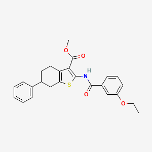 Methyl 2-{[(3-ethoxyphenyl)carbonyl]amino}-6-phenyl-4,5,6,7-tetrahydro-1-benzothiophene-3-carboxylate