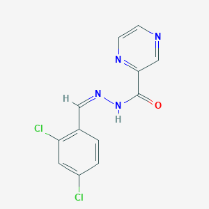 N'-[(Z)-(2,4-dichlorophenyl)methylidene]pyrazine-2-carbohydrazide