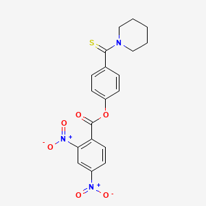 4-(Piperidin-1-ylcarbonothioyl)phenyl 2,4-dinitrobenzoate