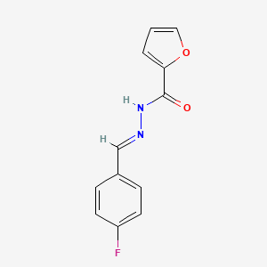 N'-[(E)-(4-fluorophenyl)methylidene]furan-2-carbohydrazide