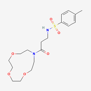 4-methyl-N-[3-oxo-3-(1,4,7-trioxa-10-azacyclododecan-10-yl)propyl]benzenesulfonamide