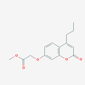 methyl 2-((2-oxo-4-propyl-2H-chromen-7-yl)oxy)acetate