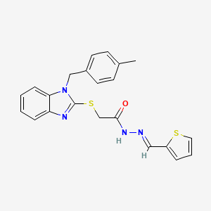 2-{[1-(4-Methylbenzyl)-1H-benzimidazol-2-YL]sulfanyl}-N'-[(E)-2-thienylmethylidene]acetohydrazide