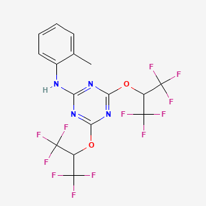 1,3,5-Triazine, 2,4-bis(2,2,2-trifluoro-1-trifluoromethylethoxy)-6-(2-methylphenylamino)-