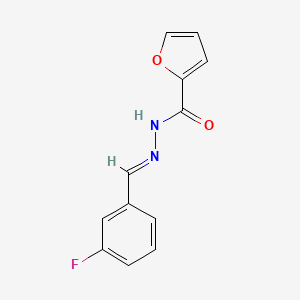 N'-[(E)-(3-fluorophenyl)methylidene]furan-2-carbohydrazide