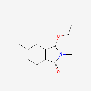 molecular formula C12H21NO2 B1166394 1H-Isoindol-1-one,3-ethoxyoctahydro-2,5-dimethyl-,(3,3a,5bta,7a)-(9CI) CAS No. 116072-16-3