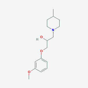 1-(3-Methoxyphenoxy)-3-(4-methylpiperidin-1-yl)propan-2-ol