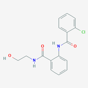 2-chloro-N-{2-[(2-hydroxyethyl)carbamoyl]phenyl}benzamide