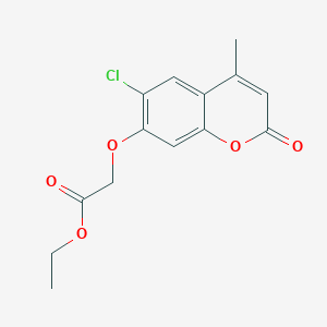 ethyl [(6-chloro-4-methyl-2-oxo-2H-chromen-7-yl)oxy]acetate