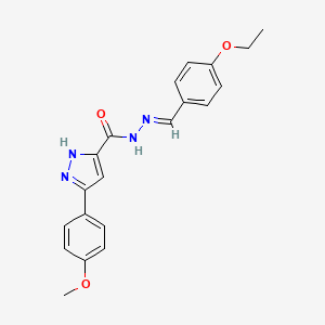 N'-[(E)-(4-ethoxyphenyl)methylidene]-3-(4-methoxyphenyl)-1H-pyrazole-5-carbohydrazide