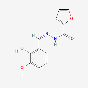 molecular formula C13H12N2O4 B11664094 N'-[(Z)-(2-hydroxy-3-methoxyphenyl)methylidene]furan-2-carbohydrazide 