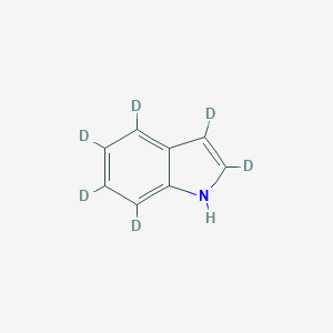 molecular formula C8H7N B116641 2,3,4,5,6,7-Hexadeuterio-1H-indole CAS No. 104959-27-5