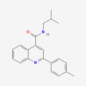 2-(4-methylphenyl)-N-(2-methylpropyl)quinoline-4-carboxamide