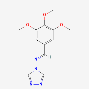 1,2,4-Triazole, 4-(3,4,5-trimethoxybenzylidenamino)-