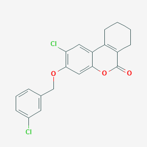 2-chloro-3-[(3-chlorobenzyl)oxy]-7,8,9,10-tetrahydro-6H-benzo[c]chromen-6-one