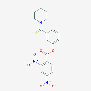 3-(Piperidin-1-ylcarbonothioyl)phenyl 2,4-dinitrobenzoate