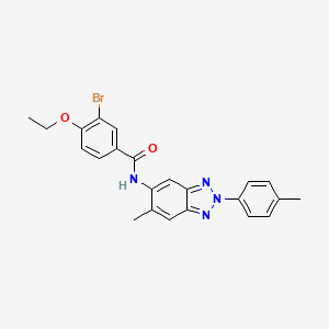 3-bromo-4-ethoxy-N-[6-methyl-2-(4-methylphenyl)-2H-benzotriazol-5-yl]benzamide