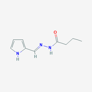 molecular formula C9H13N3O B1166434 N'-[(E)-1H-Pyrrol-2-ylmethylene]butanehydrazide CAS No. 113905-24-1