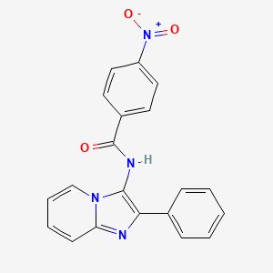 4-nitro-N-(2-phenylimidazo[1,2-a]pyridin-3-yl)benzamide