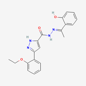 3-(2-ethoxyphenyl)-N'-[(1E)-1-(2-hydroxyphenyl)ethylidene]-1H-pyrazole-5-carbohydrazide